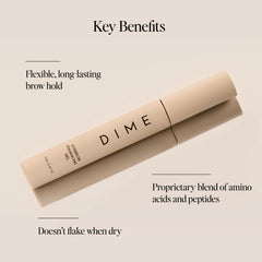 DIME Eyebrow Gel brush upward for effortless lift and shaping.