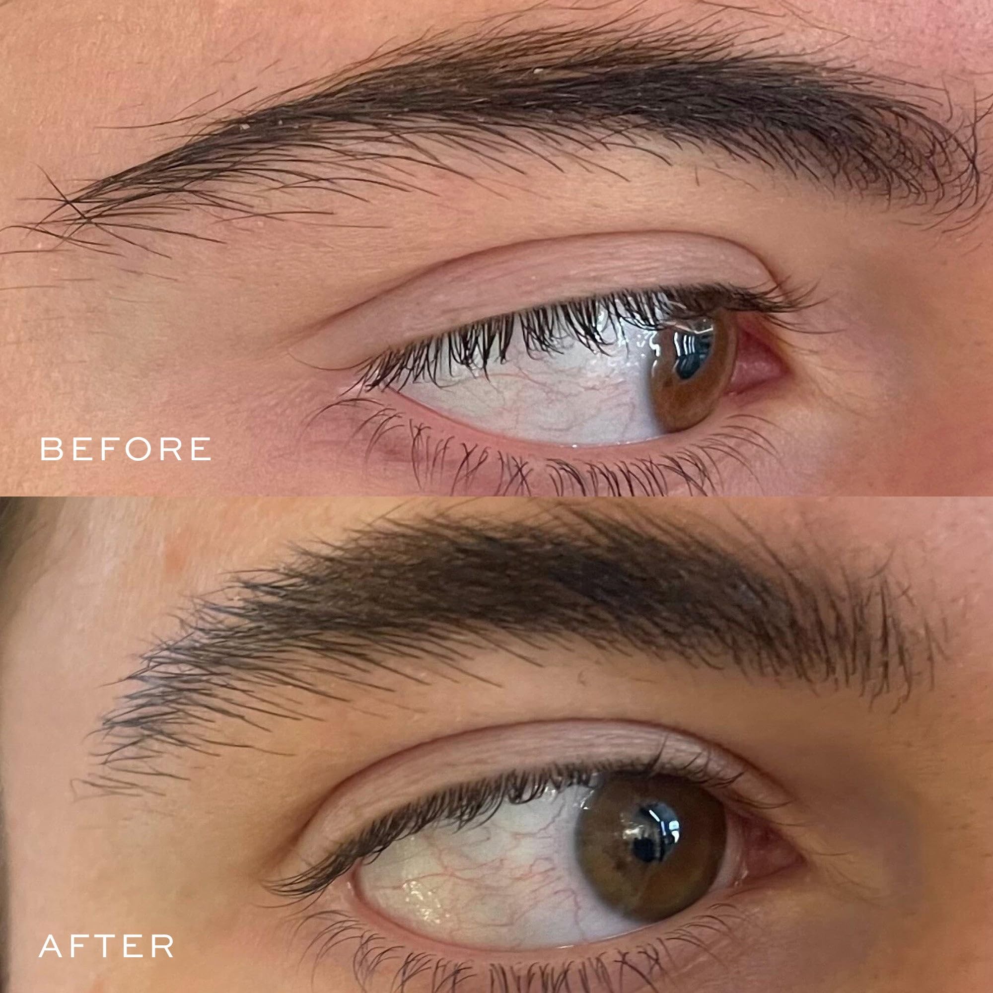 DIME Eyebrow Gel close up of the transparent formula for seamless finish.
