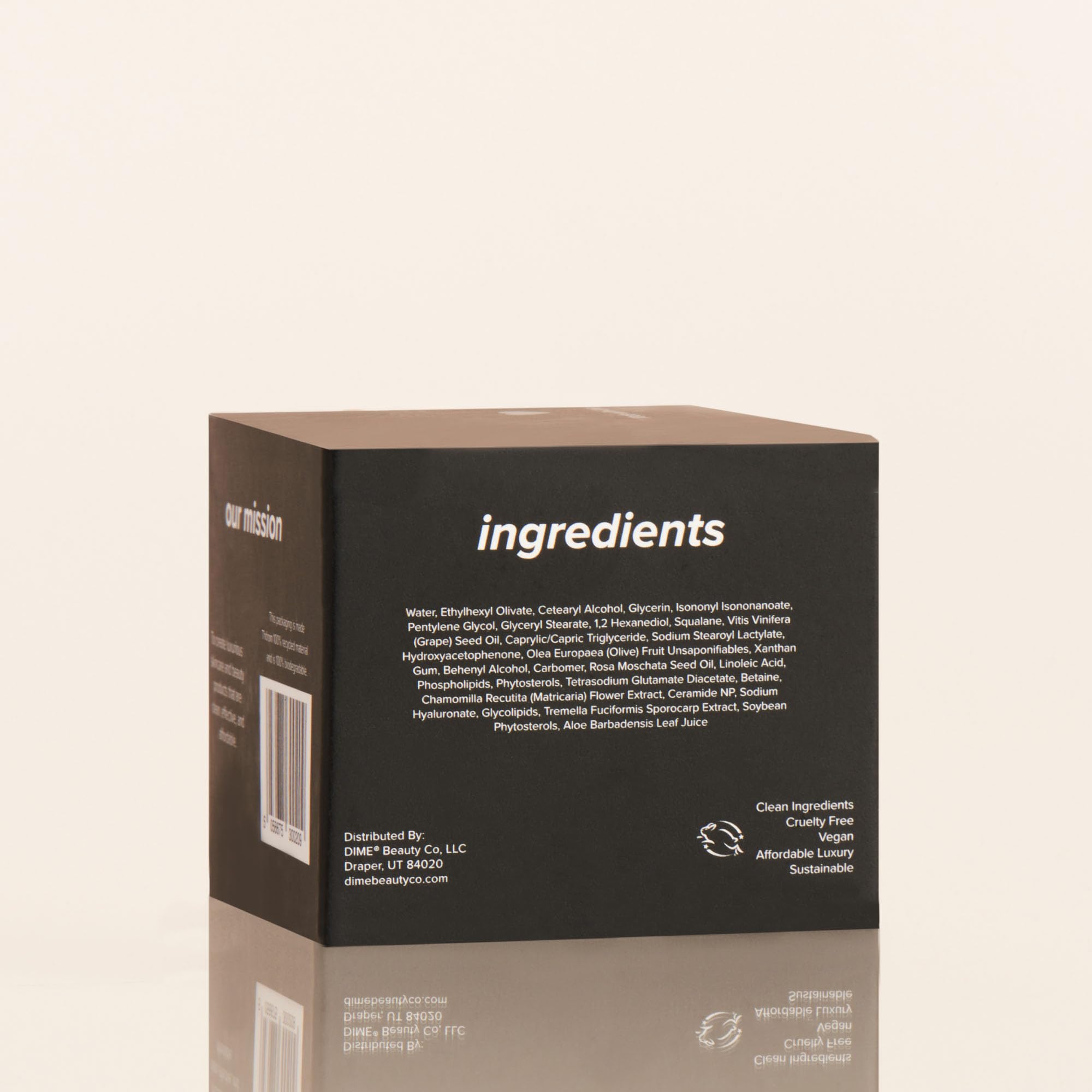DIME Restorative Night Cream product shot with clean ingredients vibe