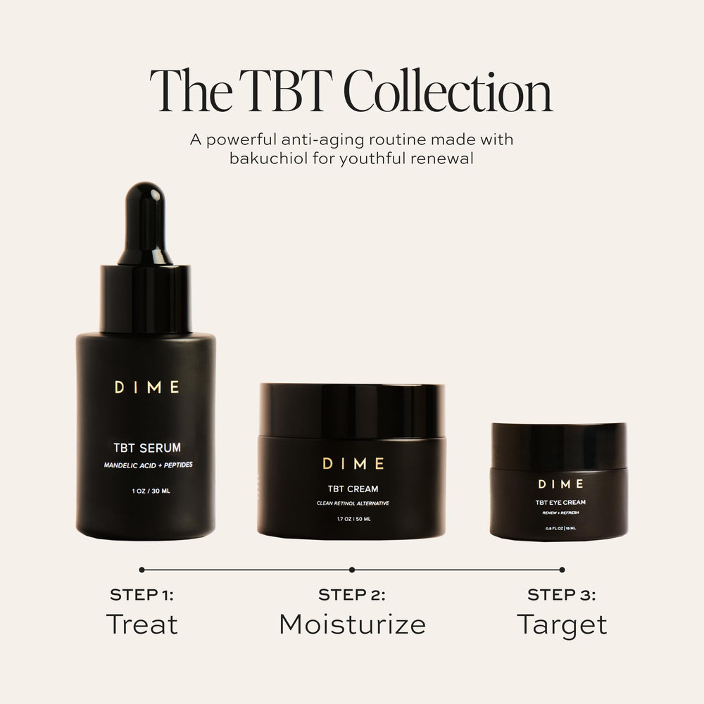 DIME TBT Eye Cream sustainable packaging signaling eco-friendly skincare
