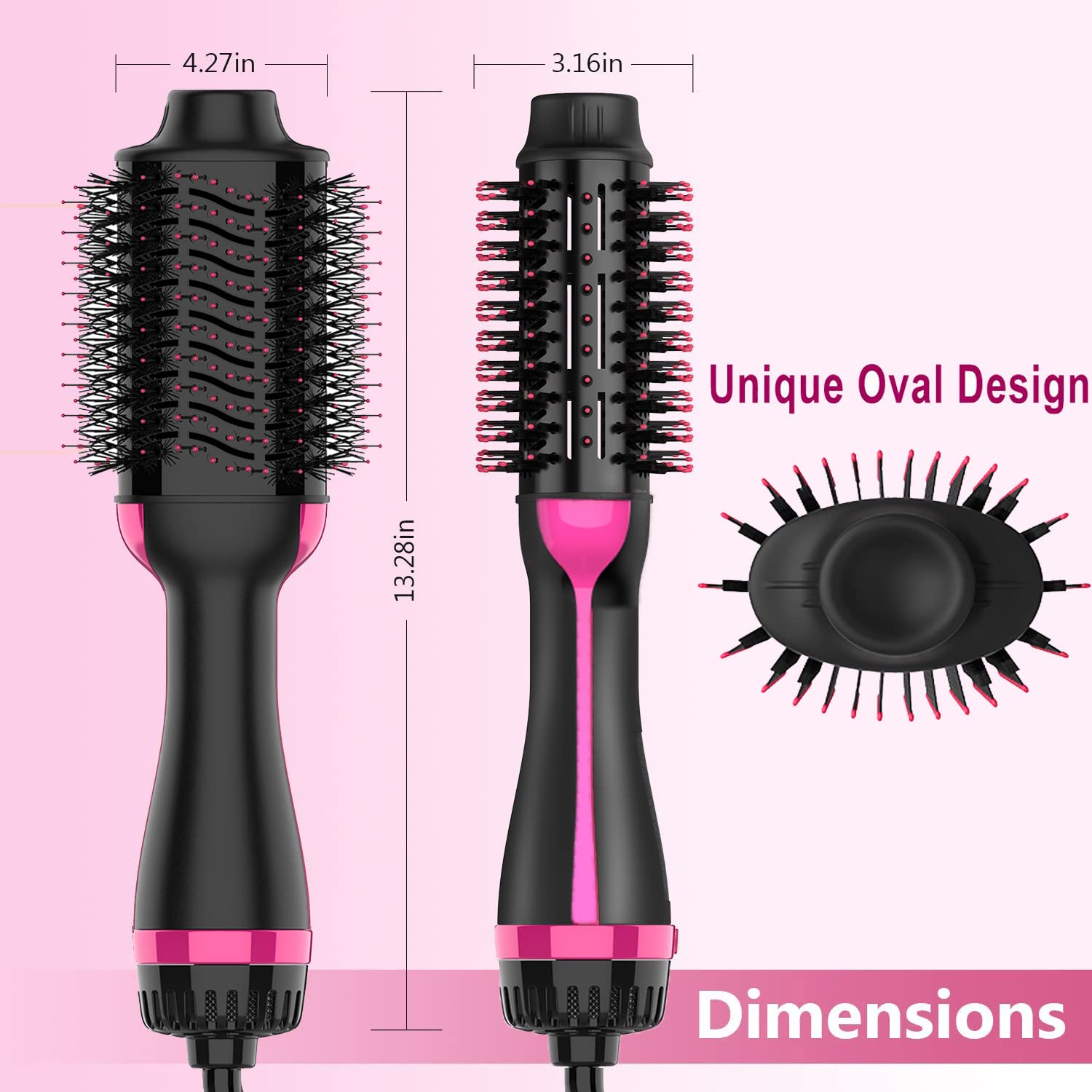 Dimecano hair dryer brush emphasizing everyday beauty and convenience.
