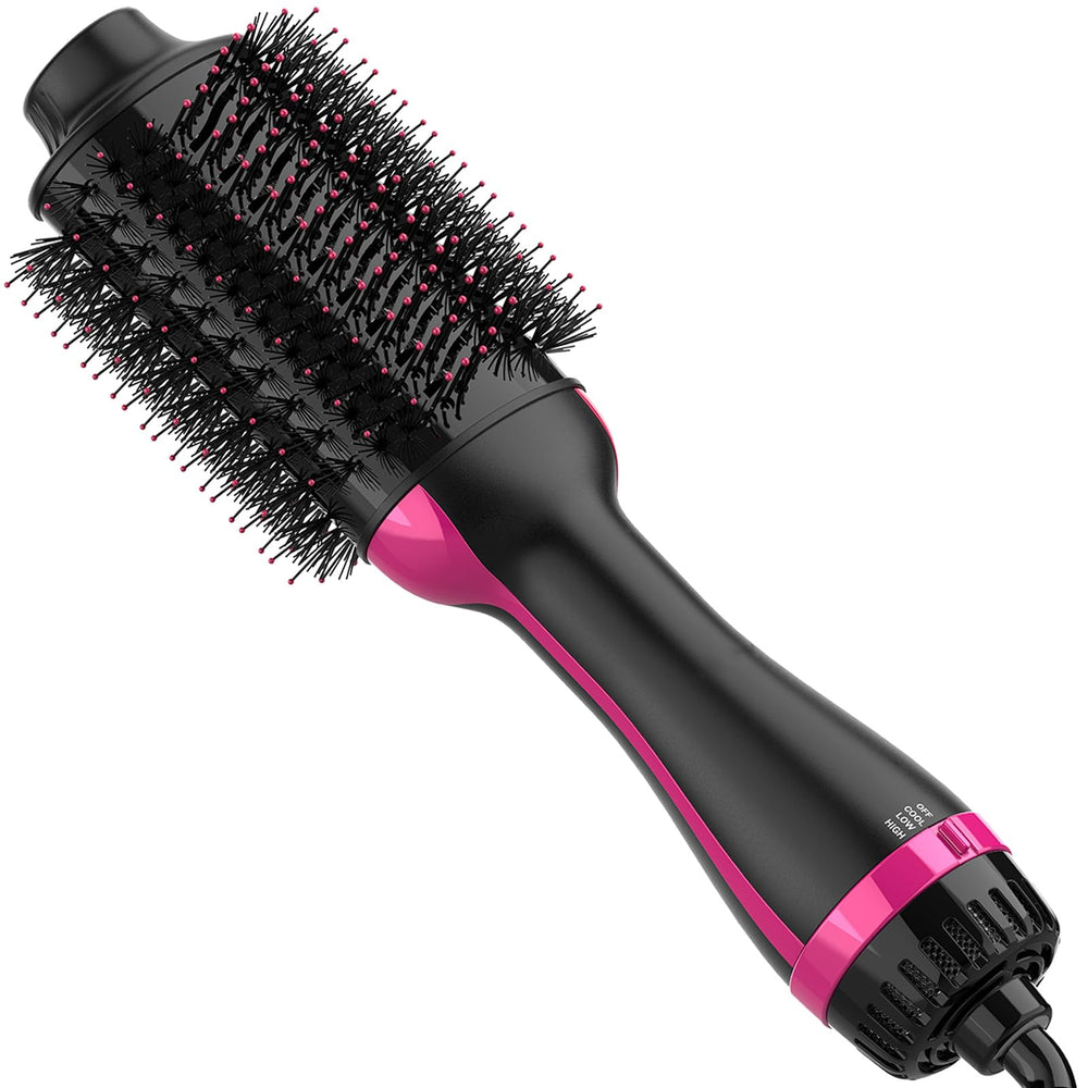 Dimecano hair dryer brush featuring an oval design for effortless styling.