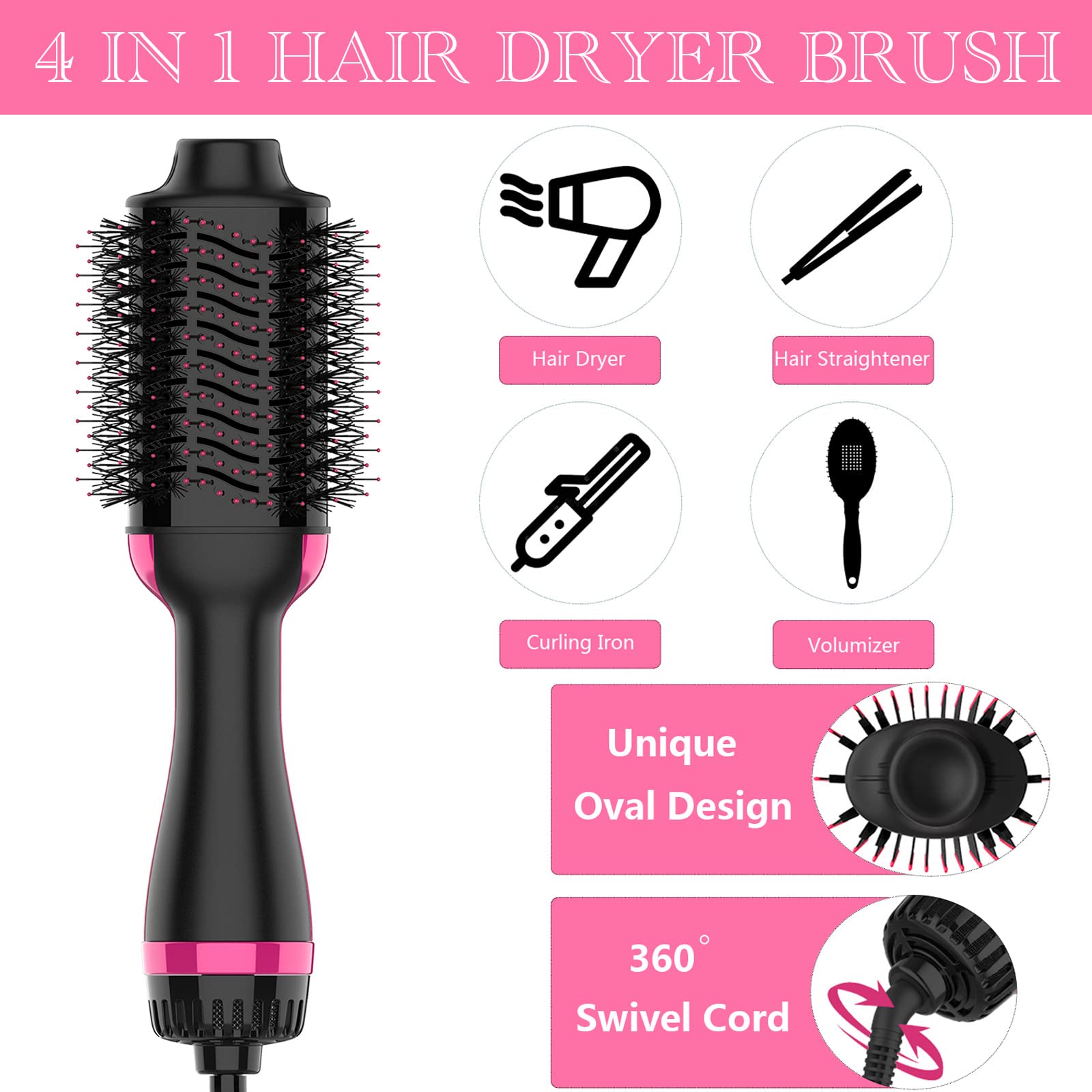 Dimecano hair dryer brush showcasing salon-quality results at home.
