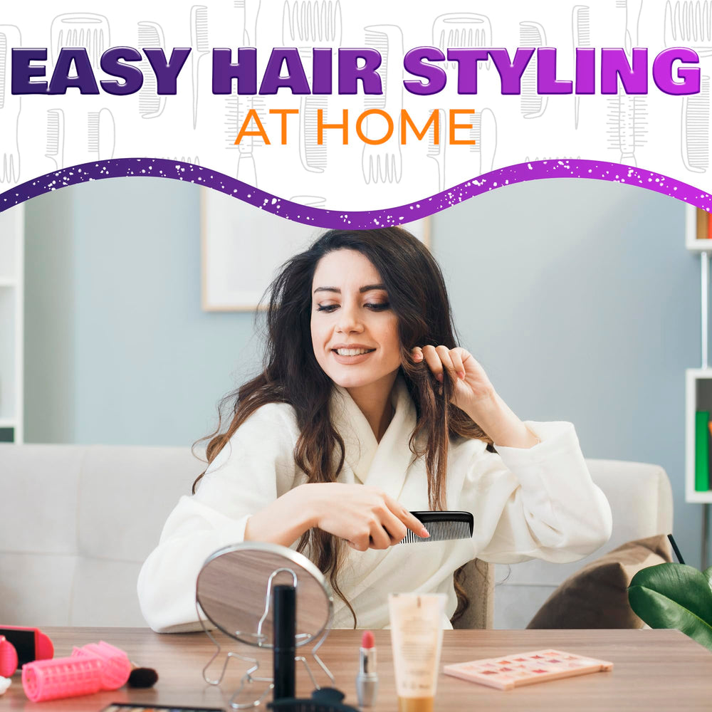 DIMROM compact hair combs pack for daily styling at home or office.