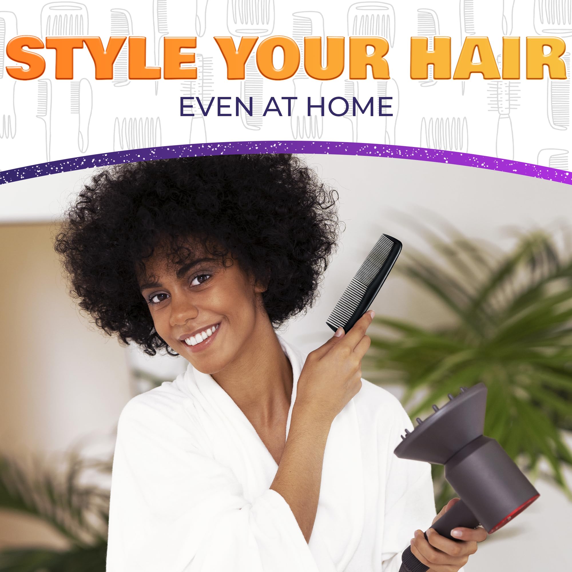 DIMROM durable water-resistant combs that resist heat and moisture.