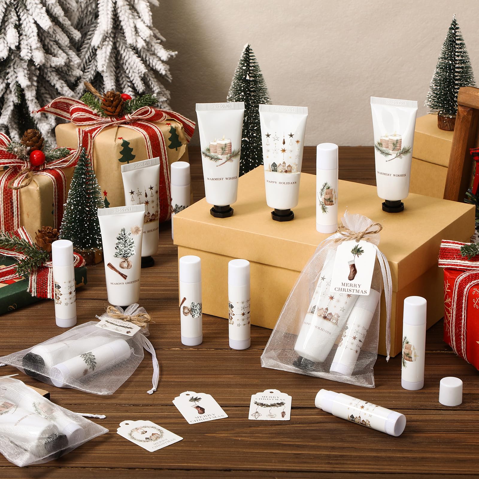 Dimsile Christmas lip balm tubes provide portable, mint-fresh moisture.