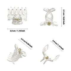 DIMUGE small 1-inch hair clips close-up highlighting strong grip and smooth finish.