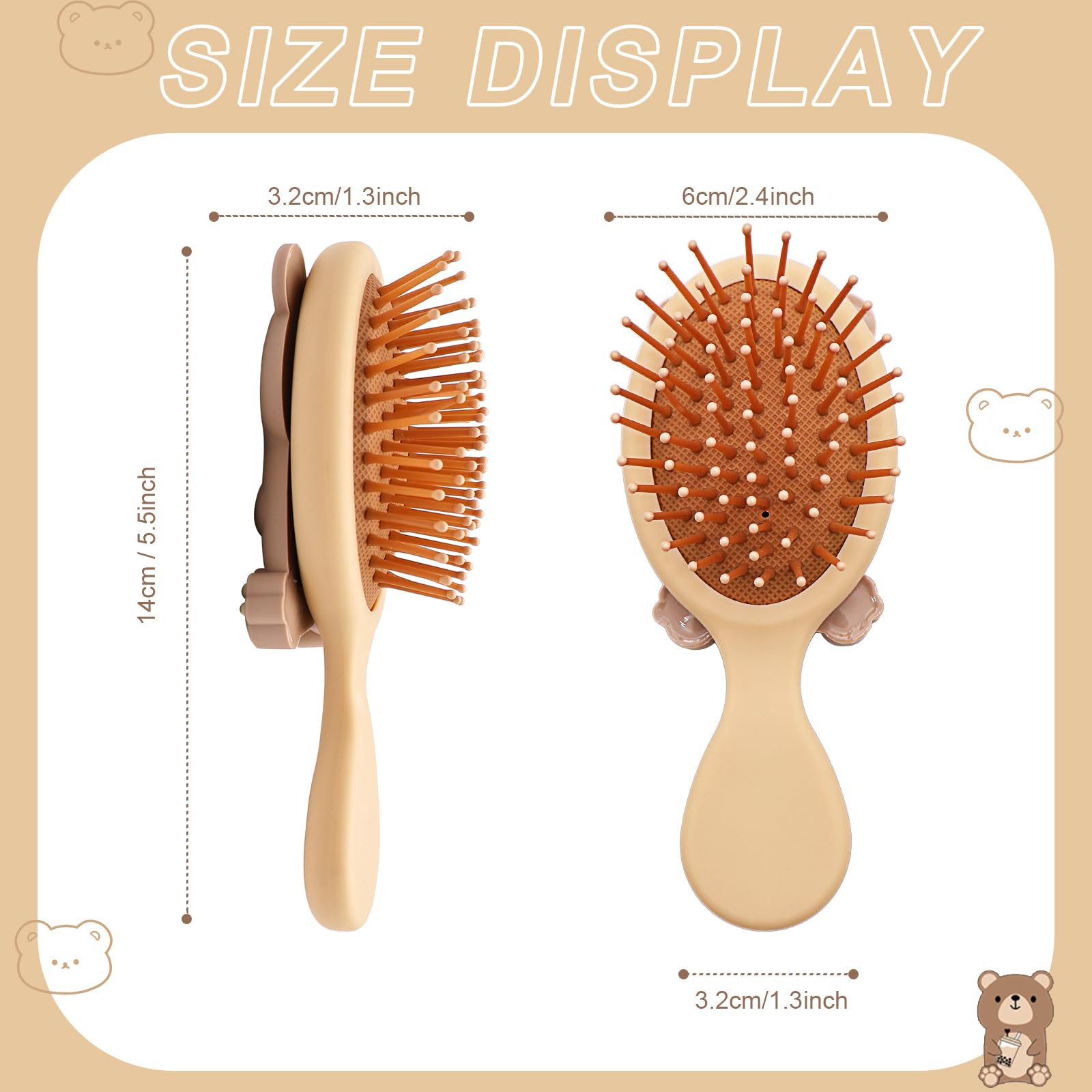 DINATIS bear cartoon design on back adds friendly appeal during brushing time