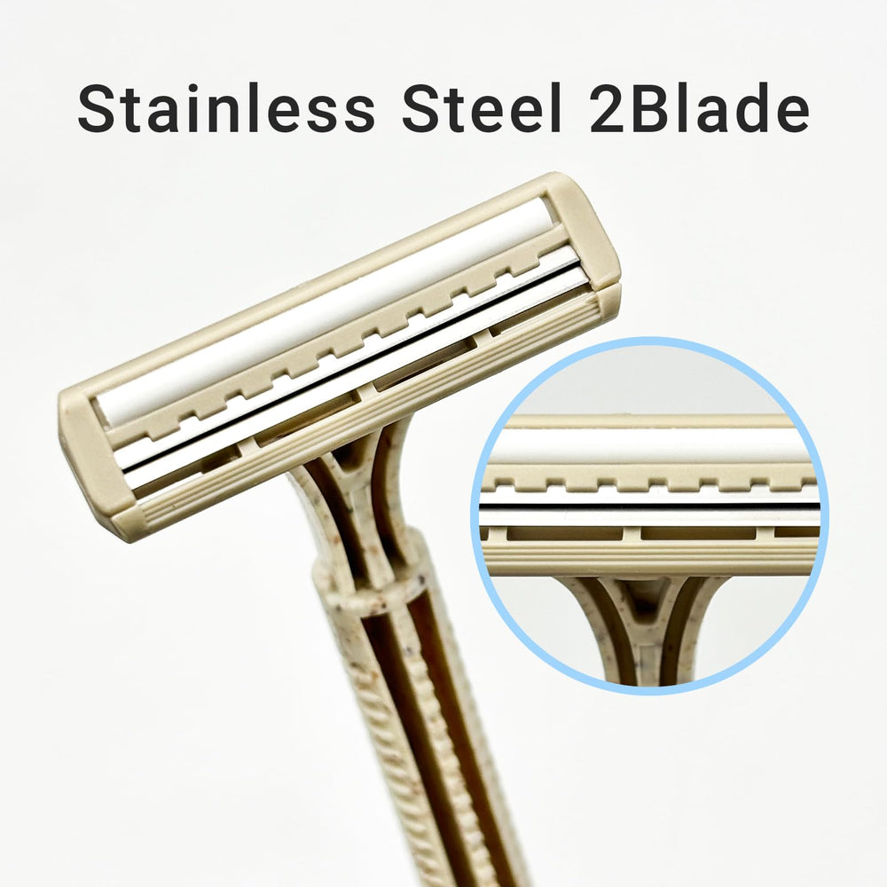 DincherBel twin blade razor head with flexible contour design