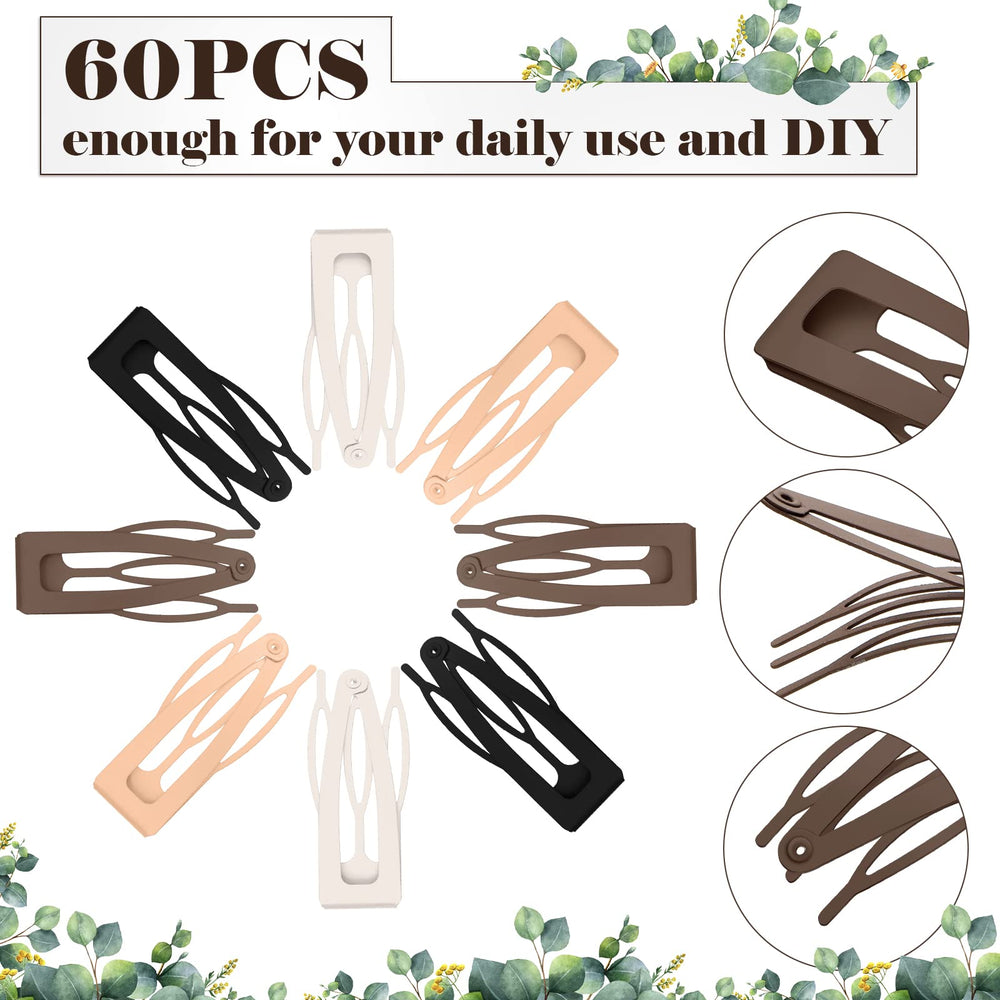 Dingion smooth-texture metal hair clip provides comfortable secure hold.