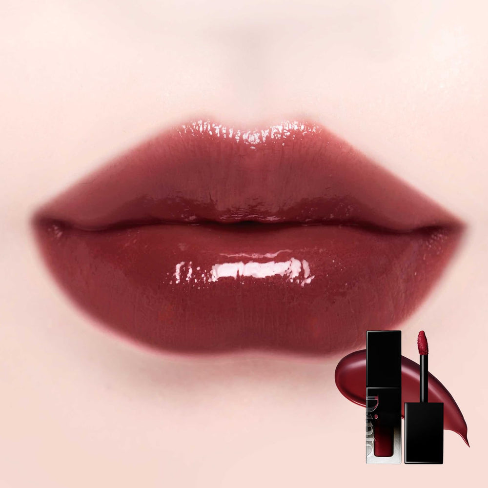 Dinto Blur-Glowy Lip Tint angled applicator enables precise, mess-free application.