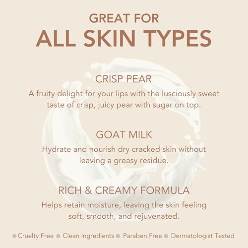 Dionis Goat Milk Body Lotion cruelty-free badge signals ethical skincare choice.