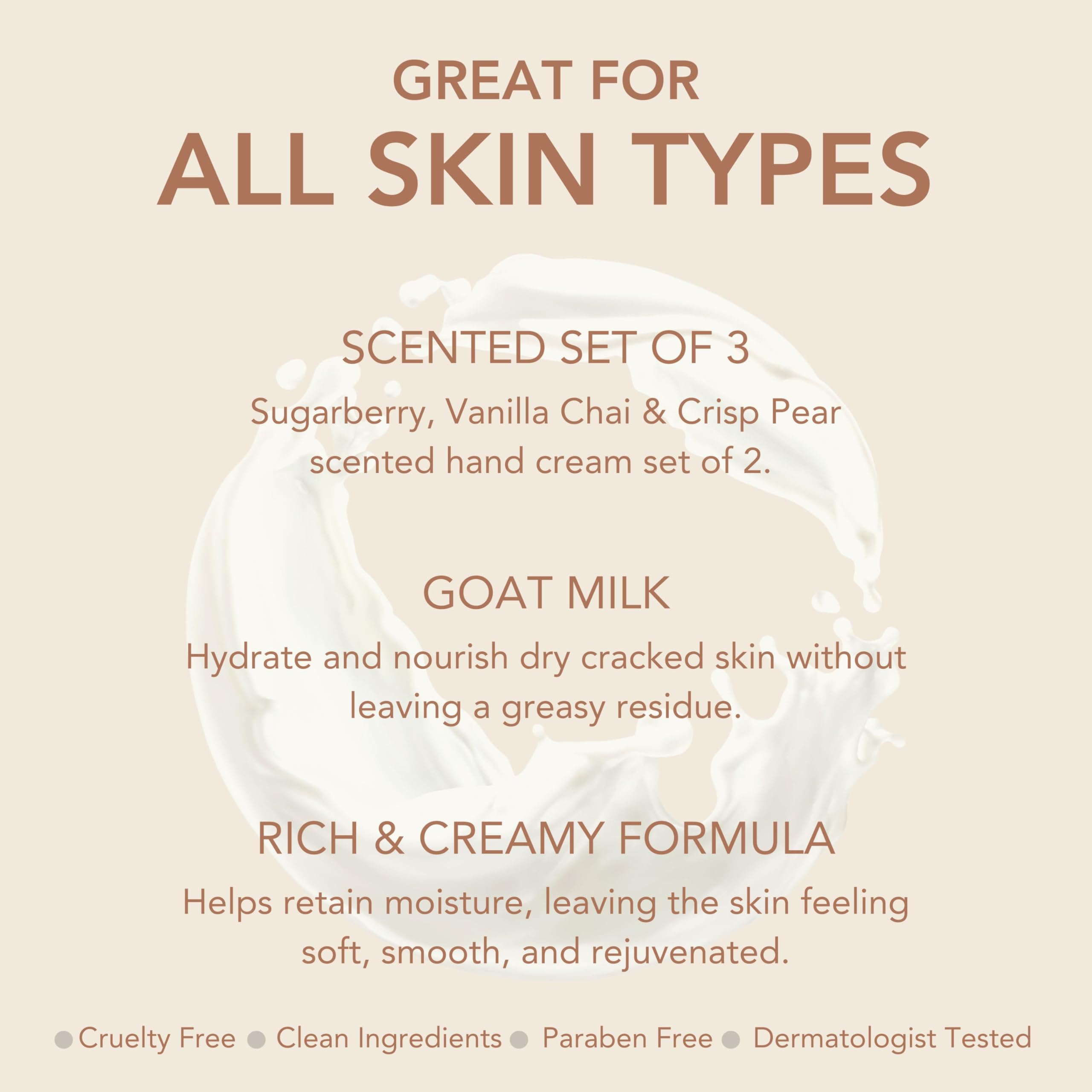 Dionis hand cream in-use shot suggests silky skin feel after application.