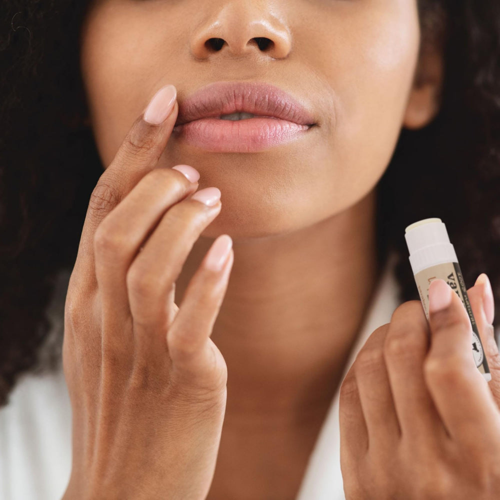 Dionis Goat Milk Lip Balm Ornament Milk and Honey nourishes lips with gentle moisture.