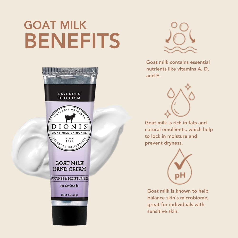 Dionis hand cream creamy texture for quick absorption without greasy residue.