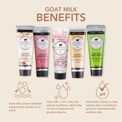 Dionis travel-size hand creams on the go moisture and quick relief