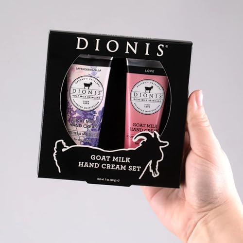 Dionis travel-size 1oz hand cream ideal for on the go.