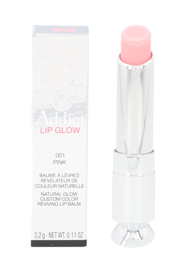 Dior Addict Lip Glow 001 Pink packaging details highlight premium look
