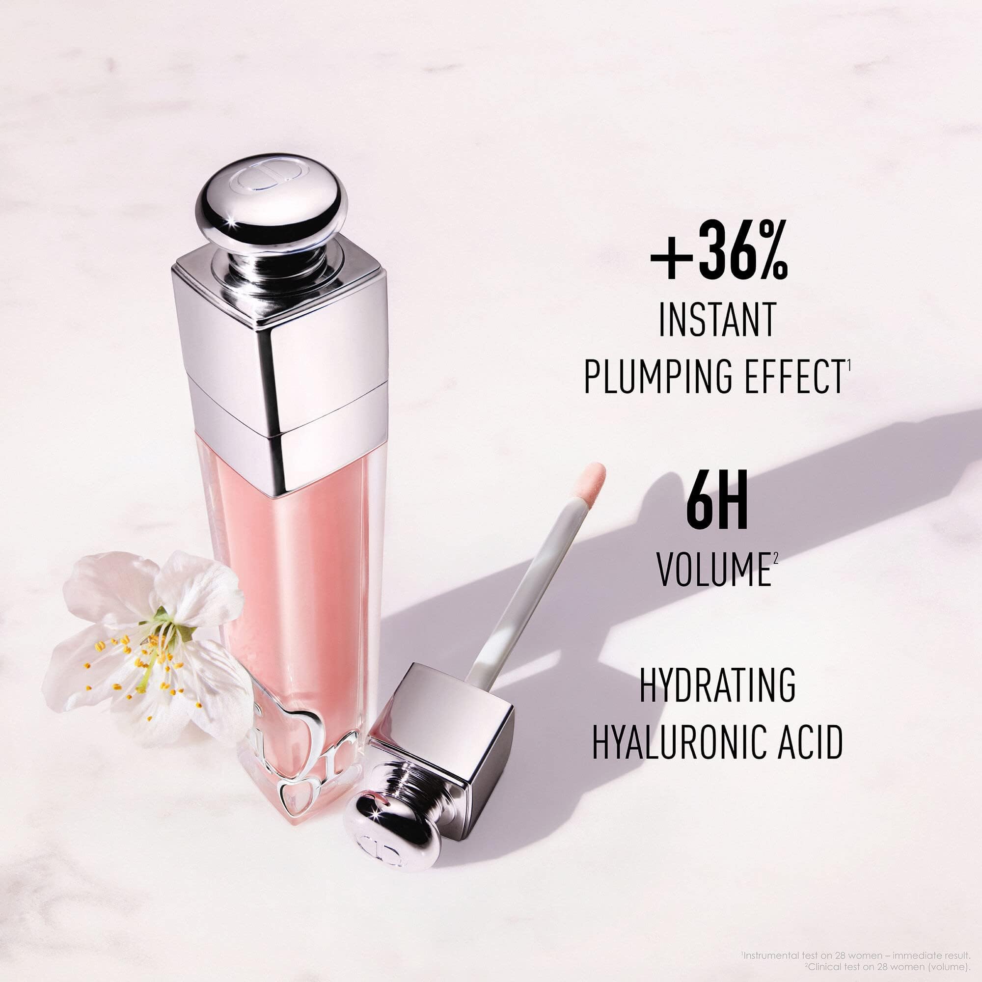 Dior Addict Lip Maximizer cherry oil-infused gloss delivers comfort for lips.