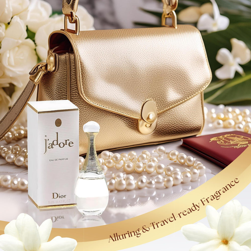 Dior J'adore dab-on application image, easy, precise touch for on-the-go scent.