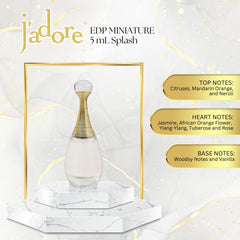Dior Jadore sample bottle 0.17 oz lets you try before committing.