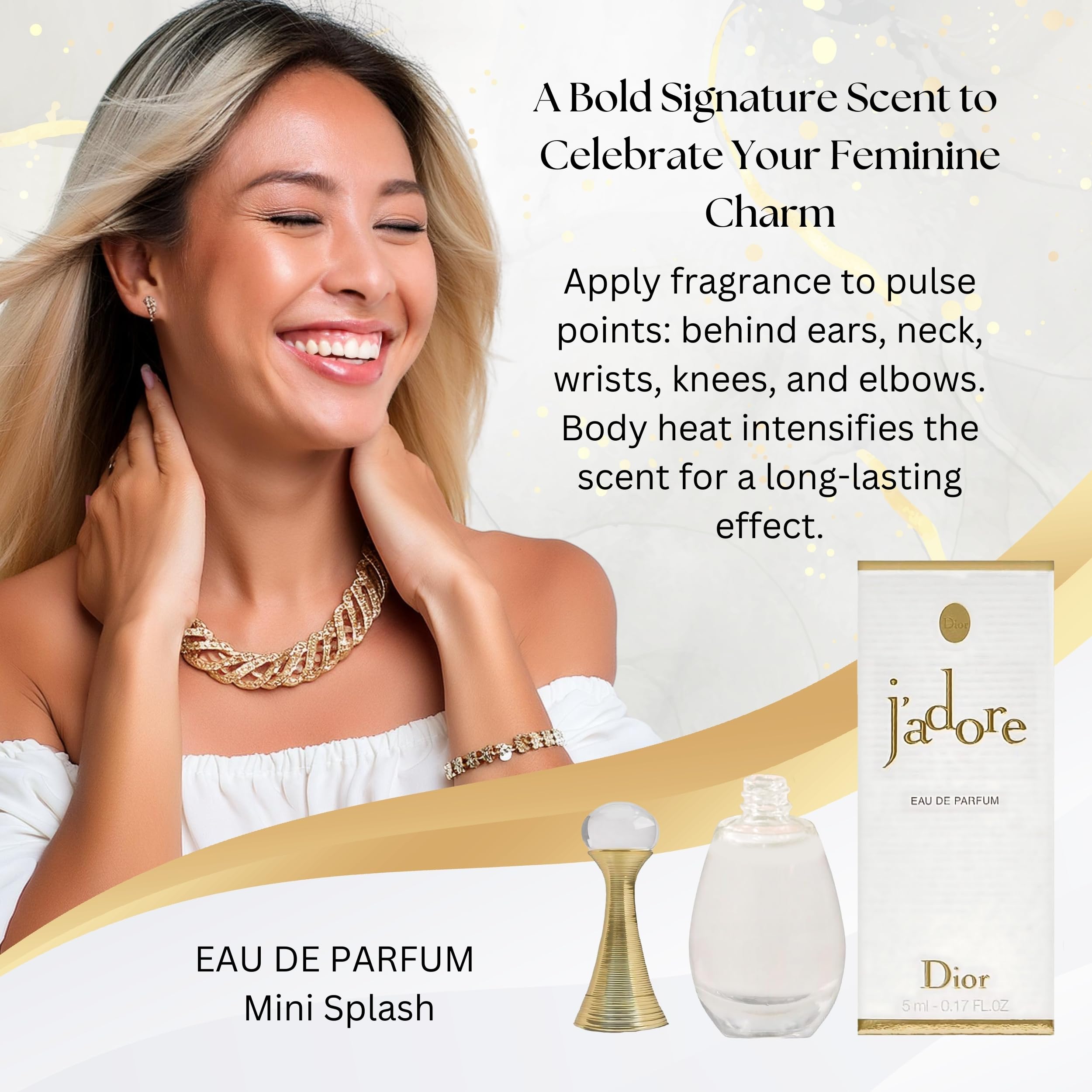 Dior Jadore ylang-ylang top note close-up evokes tropical freshness.