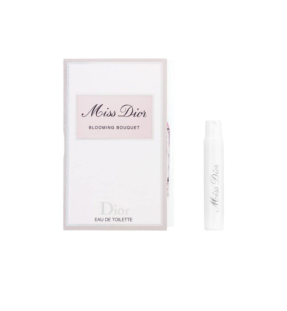 Dior Miss Dior Blooming Bouquet sample vial for try-before-you-buy fragrance exploration.