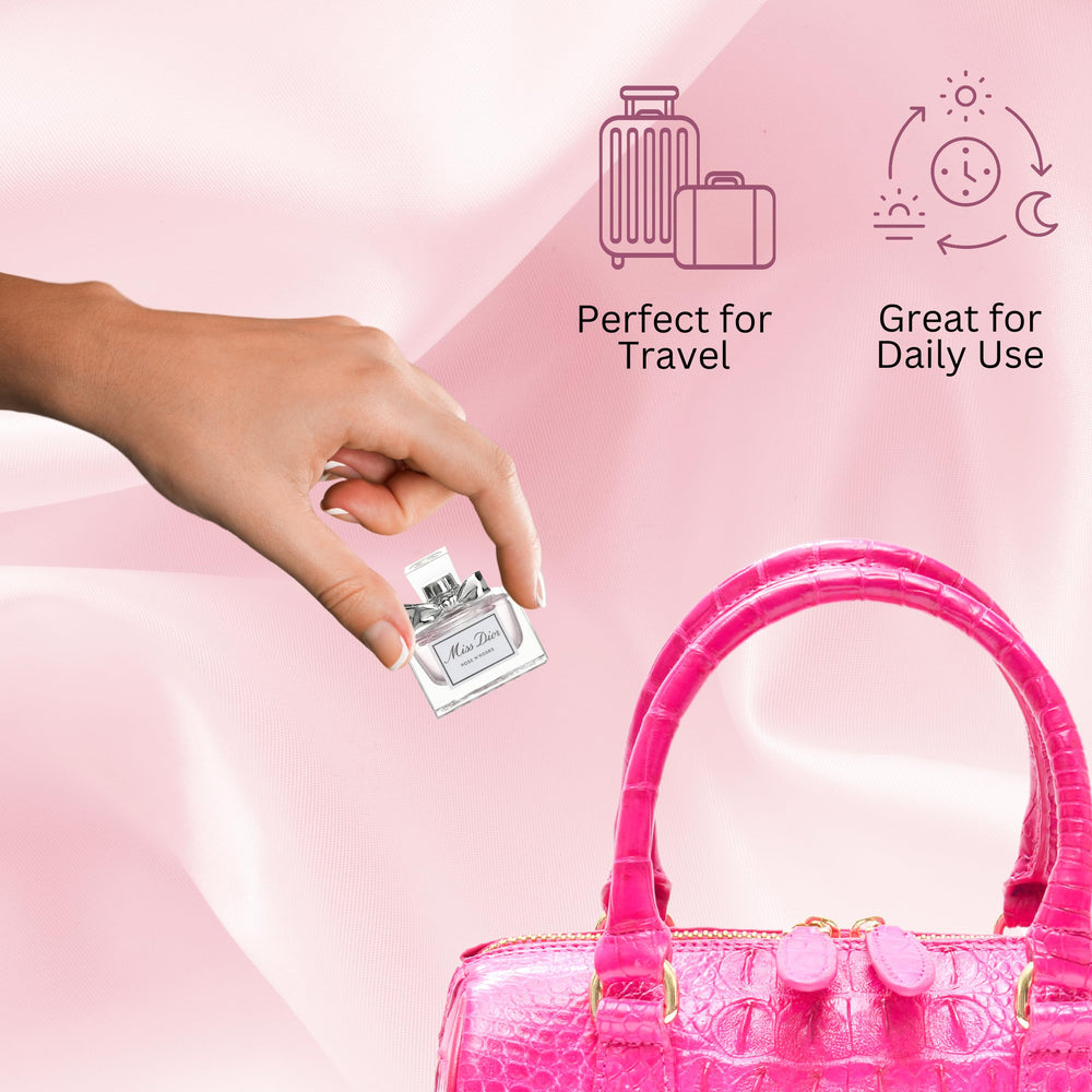 Dior Miss Dior Rose N' Roses white musk finish supports long-lasting wear.