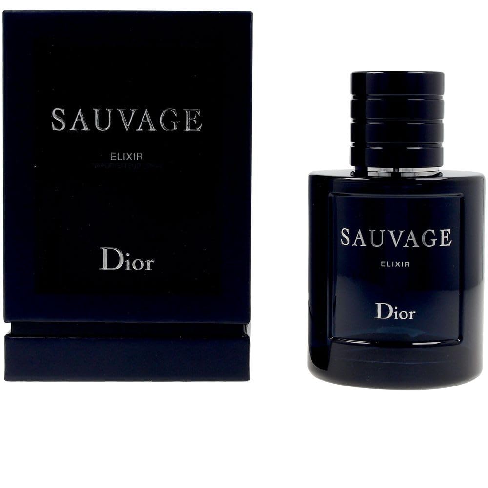 Dior Sauvage Elixir bottle front, designed for all-day presence in sophisticated evenings.
