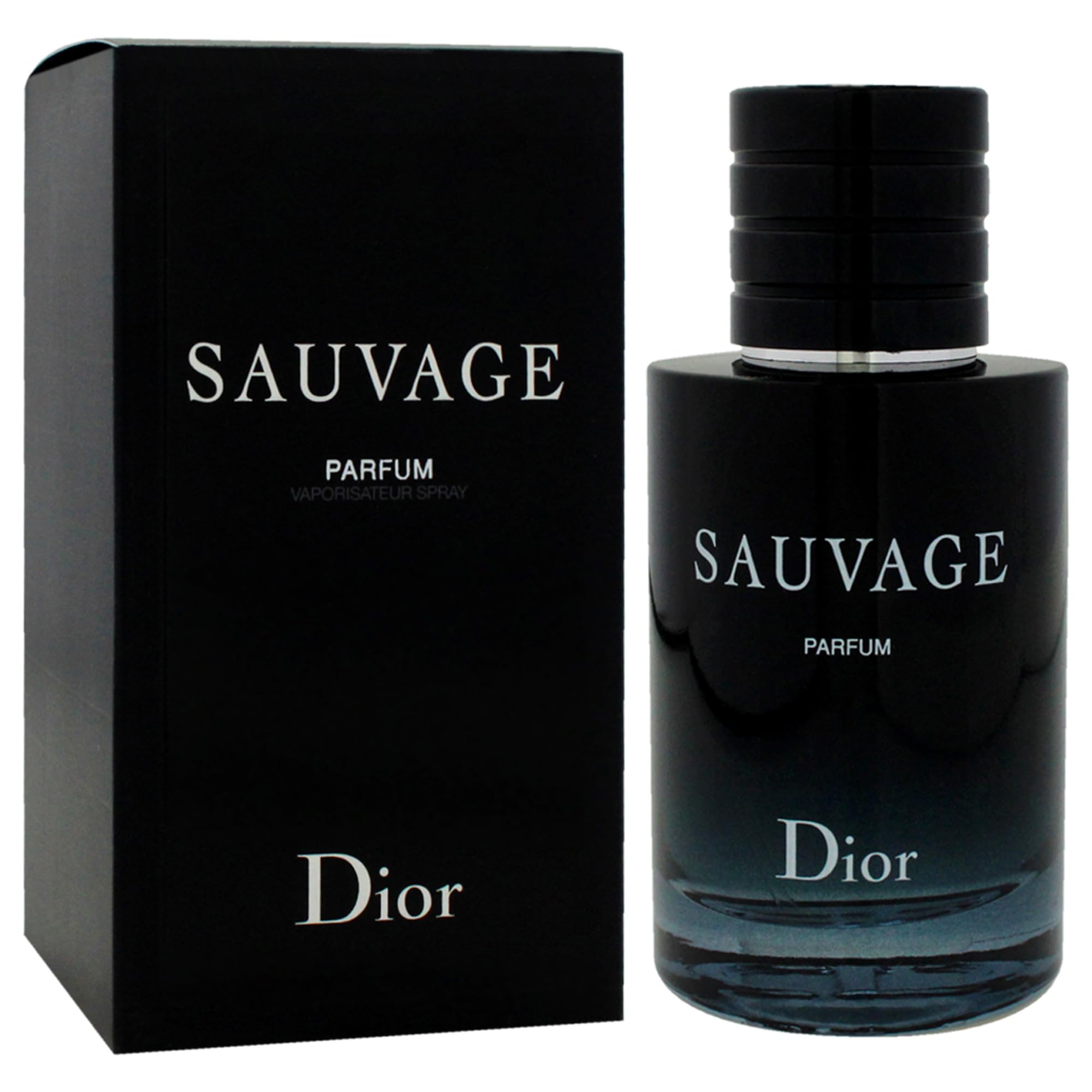 Dior Sauvage Parfum bottle in hand suggests confident everyday use.