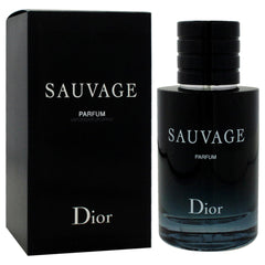 Dior Sauvage Parfum bottle in hand suggests confident everyday use.