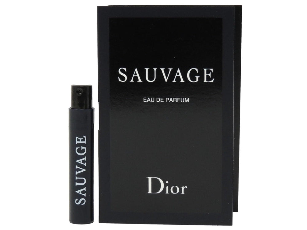 Dior Sauvage sample vial, travel-friendly tester for on-the-go fragrance.