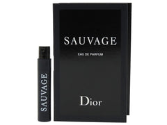Dior Sauvage sample vial packaging and wand, ideal tester before purchase.