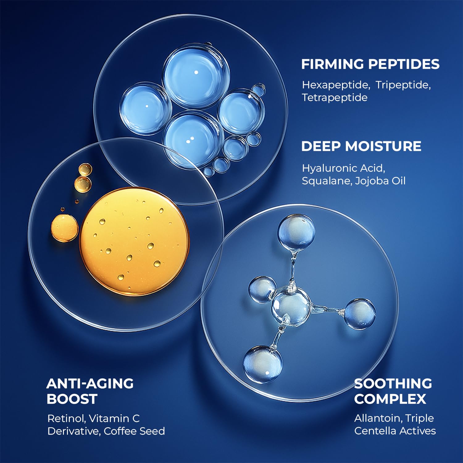 DipSeven eye area care close-up indicating under-eye support