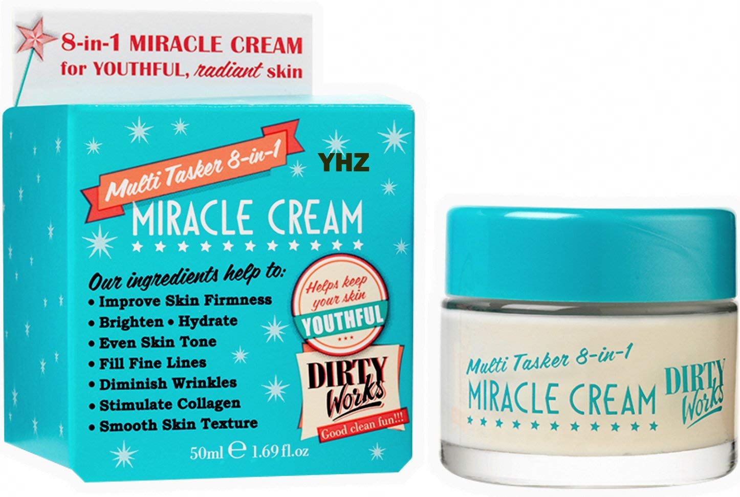 Dirty Works Multi Tasker packaging shows hydration-forward formula for daily use