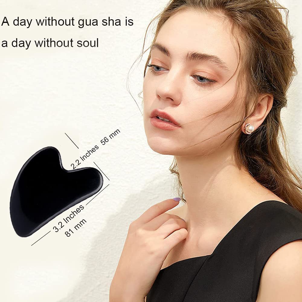 Ditind Gua Sha smooth-surface tool glides gently for comfortable massages.