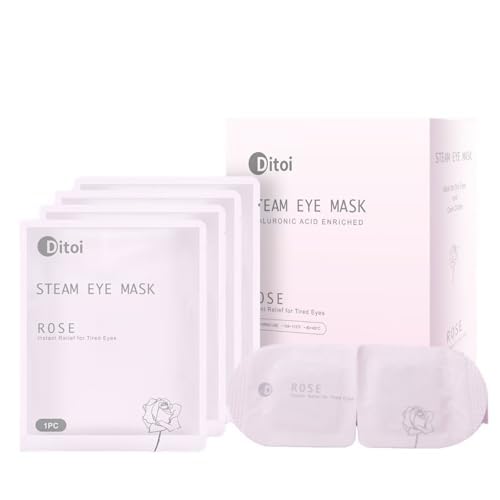 Ditoi mascarilla ocular rosa, suave, ajustable y adecuada para diario.