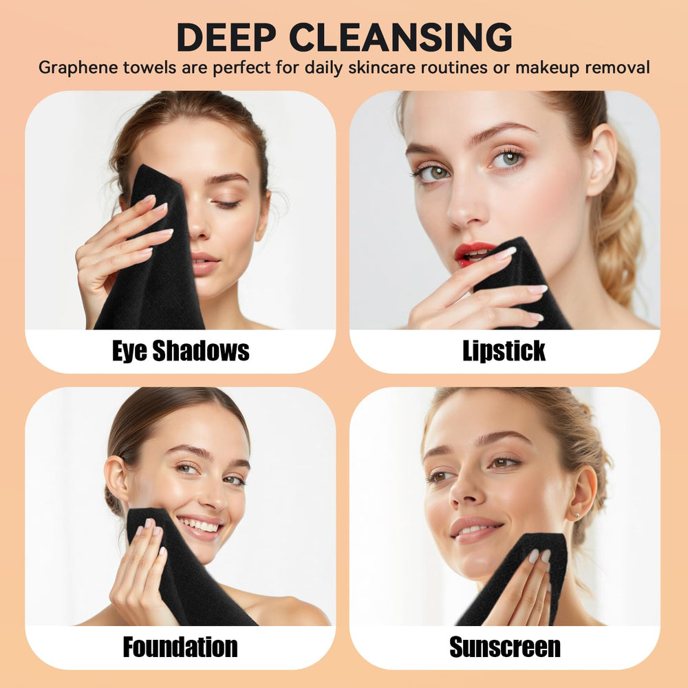 Ditoi face towels makeup removal action on skin in use