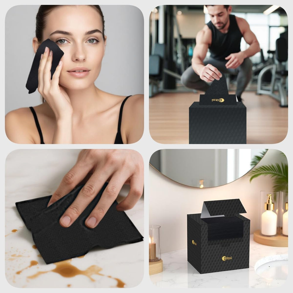 Ditoi face towels natural plant fibers for gentle cleansing