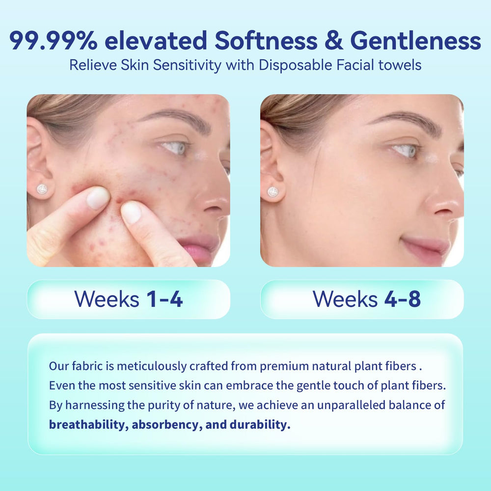 Ditoi disposable face towels ultra-soft texture close-up for gentle cleansing.