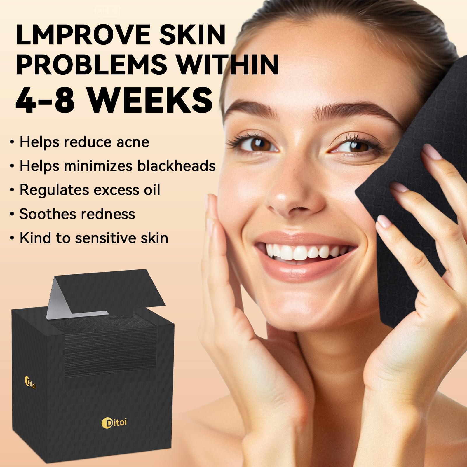 Toallas faciales Ditoi XL para cobertura de rostro completa durante la limpieza.