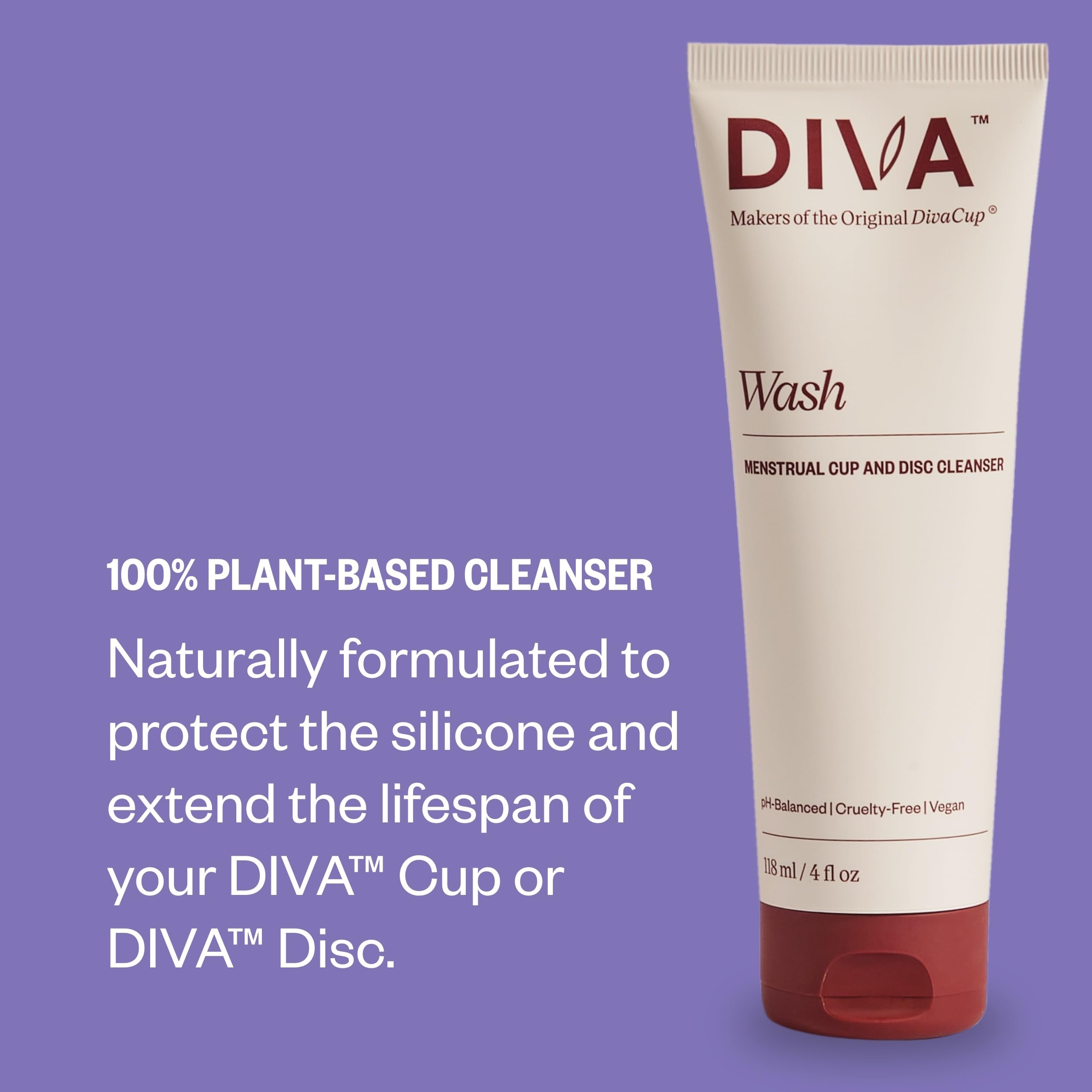 DIVA Wash citrus-scented formula adds a refreshing note to your cleansing routine.