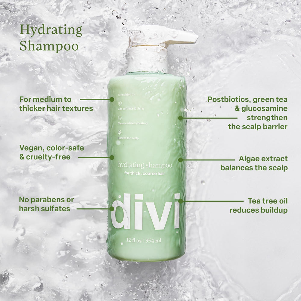 Divi botanical oils illustration signals natural nourishment for hair