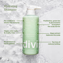 Divi botanical oils illustration signals natural nourishment for hair