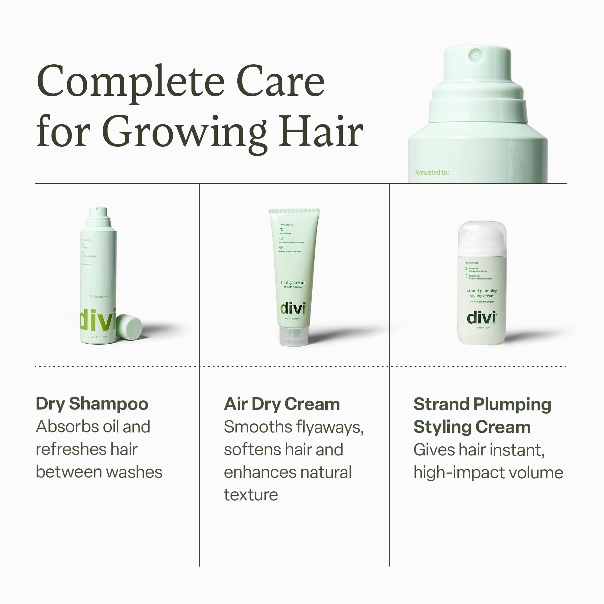 Divi extended wash-gap option with light spray at roots.