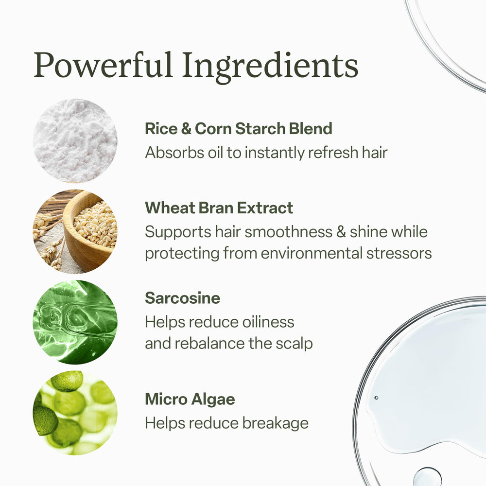 Divi talc-free formula supports a clean scalp feel.
