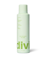 Divi dry shampoo spray nozzle enables precise application for instant refresh.