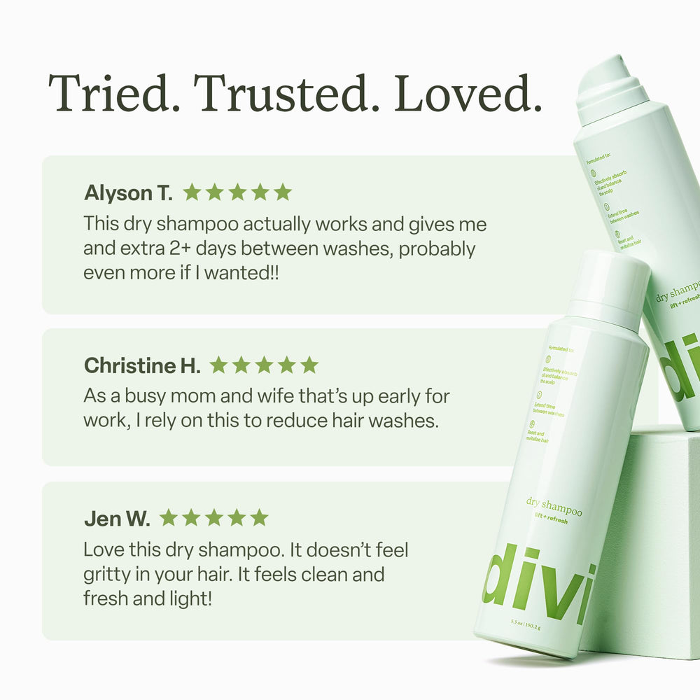 Divi balance-scalp roots look healthier with added lift and body.