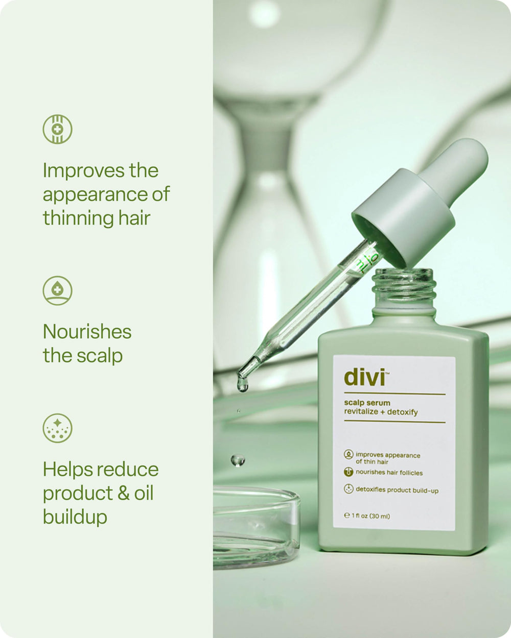 Divi Healthy Hair Bundle two-step routine setup illustrating easy daily care.