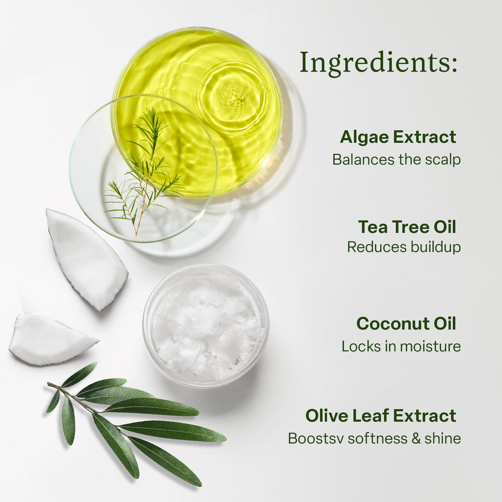 Divi Hydrating Conditioner rinse shot shows soft, moisturized hair after washing.